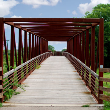 Jane Addams Trail Tuttys Crossing Bridge